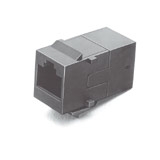 Tyco-AMP - RJ-45 Coupler (8 pos.), Cable Exit: straight (180°)