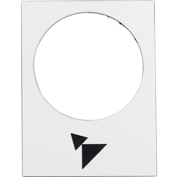 TELEMECANIQUE - Étiquette - 30 x 40mm - blanc - avant PV-GV