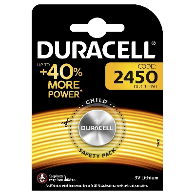 DURACELL - Batterij Specialty Lithium - 3V - 2450 / DL2450 / ECR2450 / CR2450 - 1 stuk