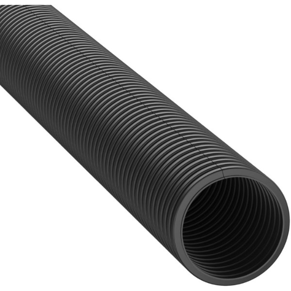 PANDUIT - Slit Corrugated Loom Tubing, .25'' (6.4mm) X 100' (30.5m), Black