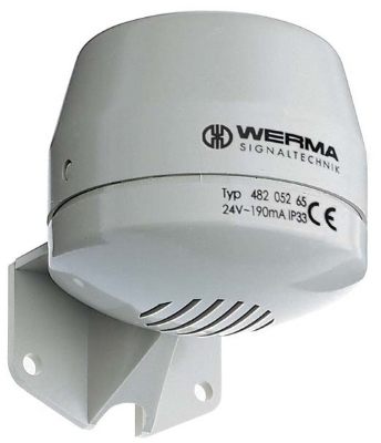 Werma - Hoorn 230 VAC - 92 dB, 70 x 80 mm - ook als liftalarm verkrijgbaar, IP 33