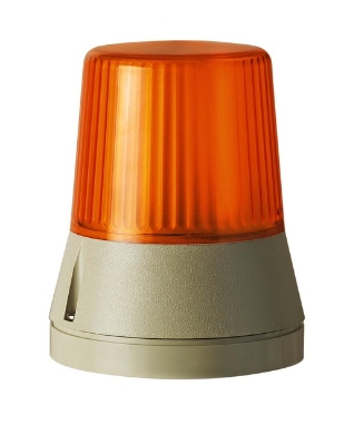 Werma - feu flash 230 VAC - orange, fréq. de flash : ca 1 Hz, IP54, 108 x 133 mm-70 m