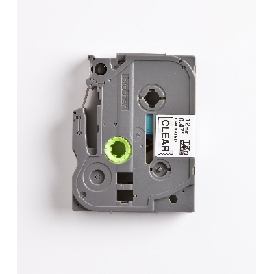 BROTHER - Cassette 12mm zwart-transparant