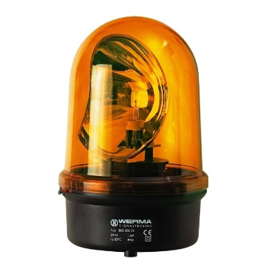 Werma - Zwaail. 230VAC/0.17 A oranje, incl. halog. GY6.35 35W 12V/24 V, IP65,142 x216 mm