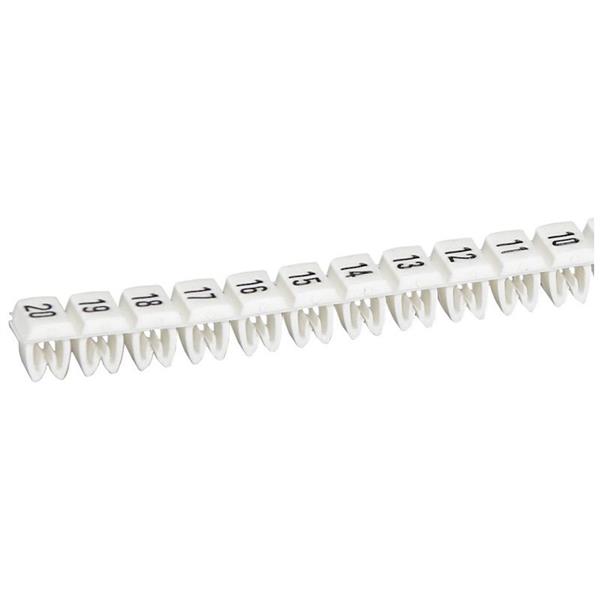 LEGRAND - CAB 3 merkteken - cijfer 41-60 voor draad 0,5 tot 1,5 mm²