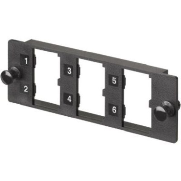 PANDUIT - Adaptateur pour 6 JACKS fibre duplex OPTI-JACK ou JACKS MINI-COM (non comp