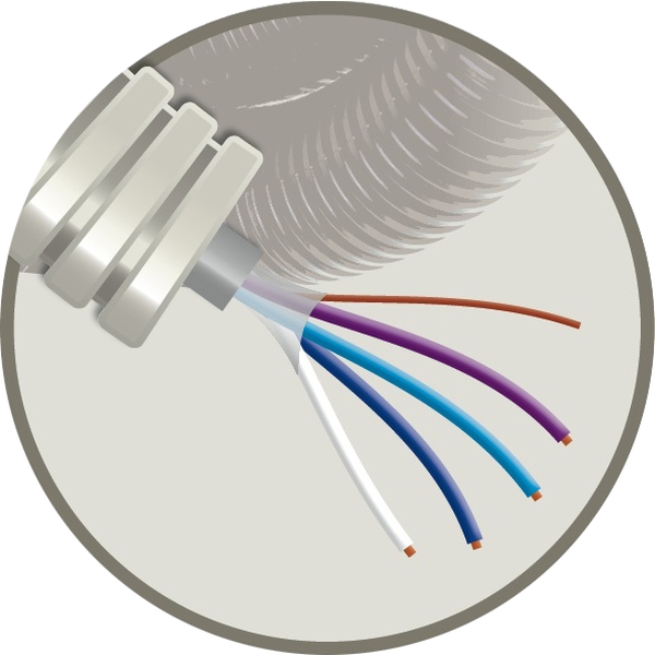 CABLEBEL - Elflex tube précâblé 16mm + câble de téléphonie VVT 1X4X0,6mm
