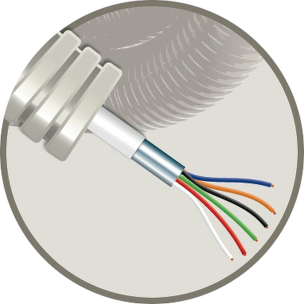 CABLEBEL - Elflex voorbedrade buis 16mm + alarmkabel AL 6X0,22mm²