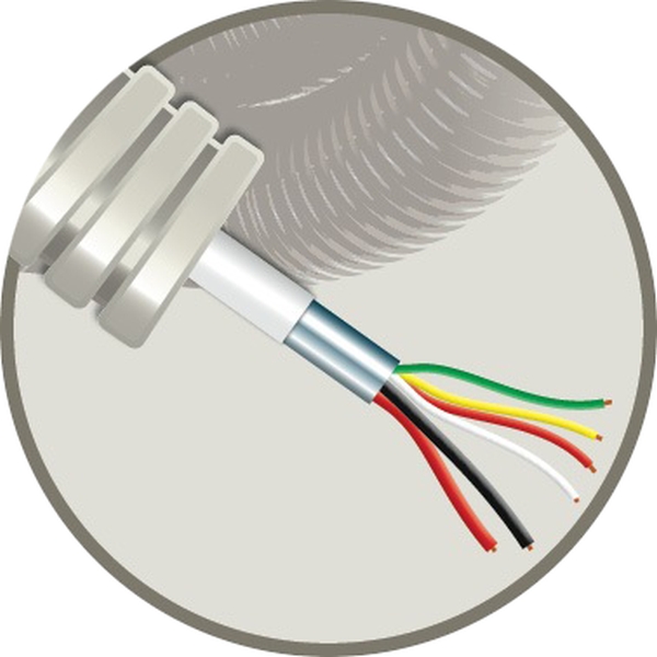CABLEBEL - Elflex voorbedrade buis 16mm + alarmkabel AL 4X0,22mm² + 2X0,75mm²
