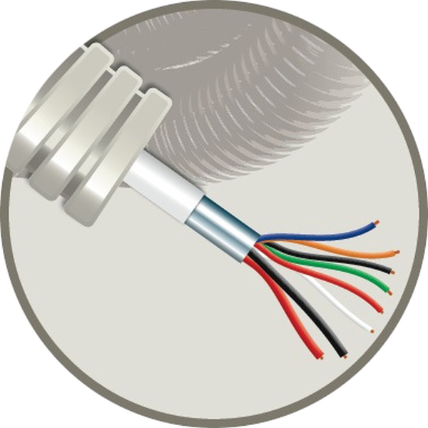 CABLEBEL - Elflex tube précâblé 16mm + câble d'alarme AL 6X0,22mm² + 2X0,75mm²