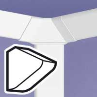LEGRAND - Einddeksel links/rechts DLP 3D kabelgoot 80 x 80 mm - wit