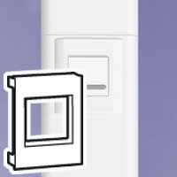 LEGRAND - Mosaic houder - 2 module - DLP 3D kabelgoot 80 x 80 mm - wit