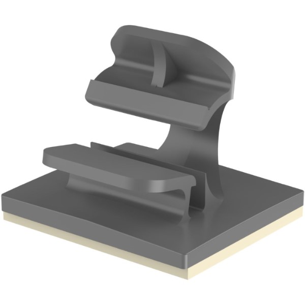 PANDUIT - Latching Wire Clip, Adh., .25'' (6.4mm) Bundle, GRY