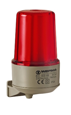 Werma - Feu permanent WM 12-240VAC/DC rouge