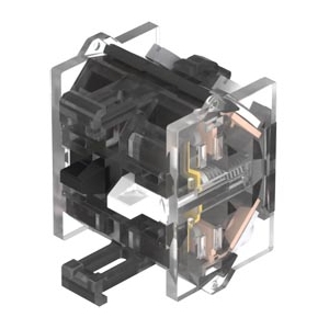 EAO BENELUX - Schakelelement (mechanisch gedwongen) 1V+1M schroefaansluitingen zilverktk.