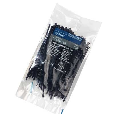 Nedelko - Kabelband TY-RAP, 360x4,8mm, nylon UV-bestendig, zwart (in zak)