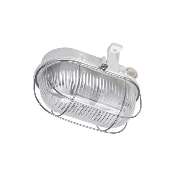 HUPPERTZ - Kelderarmatuur ovaal pvc 60W E27 230V (CE) IP44 grijs