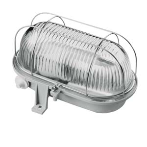HUPPERTZ - Hublot oval PVC 100W E27 230V (CE) IP44 gris