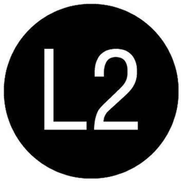 PANDUIT - Card Label, Polyester, 'L2', 0.79'' dia., 10/card, 10 cards/pk, WH/BL