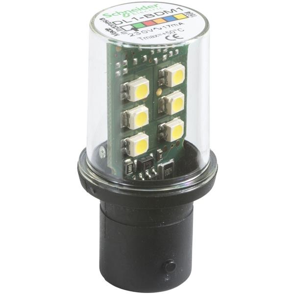 TELEMECANIQUE - lampe de signalisation DEL - blanc - BA 15d - 230 V