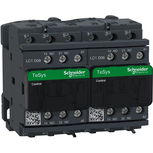 TELEMECANIQUE - Contacteur inverseur 9A AC-3 - 3P 1NO 1NC - 48V AC 50...60Hz