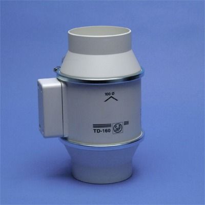Soler en Palau - Ventilator in-line MIXVENT N SILENT - 2500tpm - 20W - 180m³/u - Ø100mm - timer