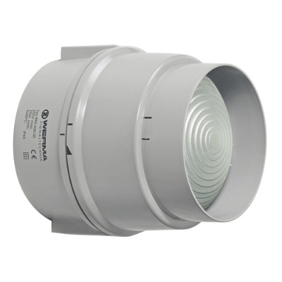Werma - Permanent licht 12-240 VAC.DC, transp. Lamph.: E27 max. 25W, IP 65, 150 x 147 mm