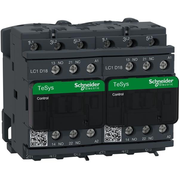 TELEMECANIQUE - Contacteur inverseur 18A AC-3 - 3P 1NO 1NC - 48V AC 50...60Hz