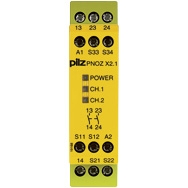 Pilz - Surveillance d'arrêts d'urgencePNOZ X2.1 24VDC/AC