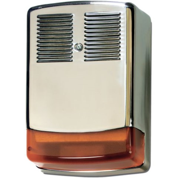 UTC Fire & Security - Zelfactiverende buitensirene, 120db @ 1m, inox, oranje flitslicht INCERT N° : B-
