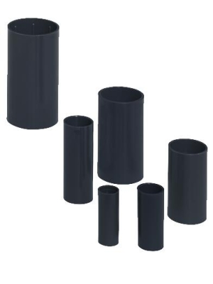 PIPELIFE - Manchon pvc renforcé 20mm anthracite sans halogen