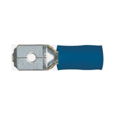 NUSSBAUMER - Vlakstekker 1,5-2,5mm² 0,8-6,3mm blauw geisoleerd mannelijk
