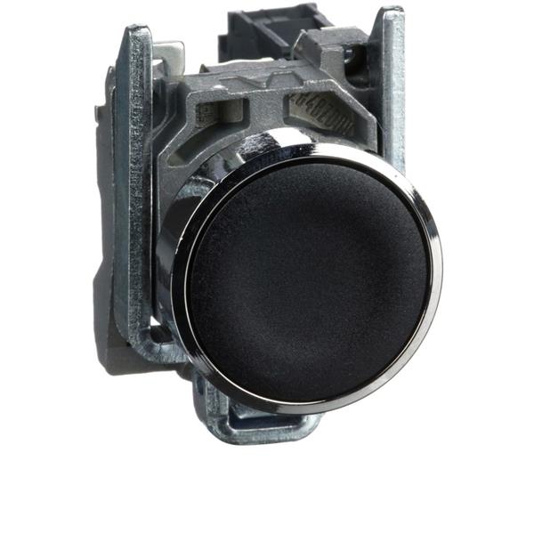 TELEMECANIQUE - Bouton-poussoir noir Ø22 - à impulsion affleurant - 1NO