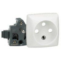 LEGRAND - Oteo contactdoos 10/16 A 250 V + veiligheid - 2P+A - samenstelbaar machanisme
