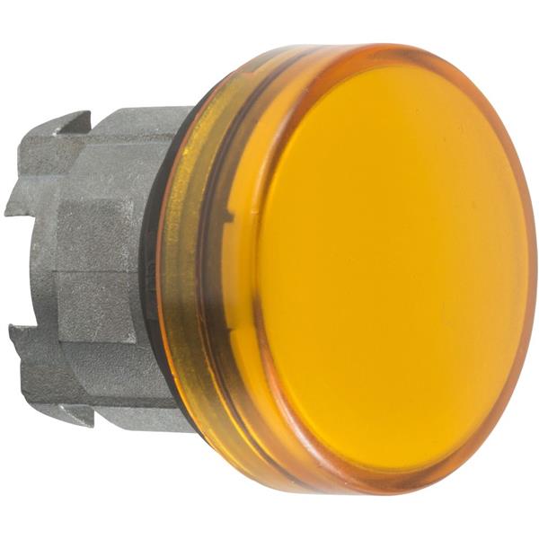 TELEMECANIQUE - Kop voor lampje - Ø22 - rond - glad kapje geel