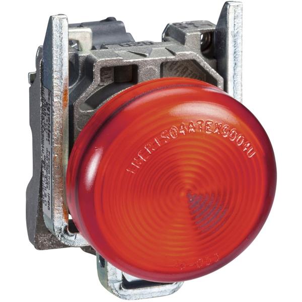 TELEMECANIQUE - Controlelamp rond Ø22 - IP65 - rood - fitting BA 9s - 250V - klemmen
