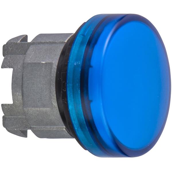 TELEMECANIQUE - Kop voor lampje - Ø22 - rond - glad kapje blauw