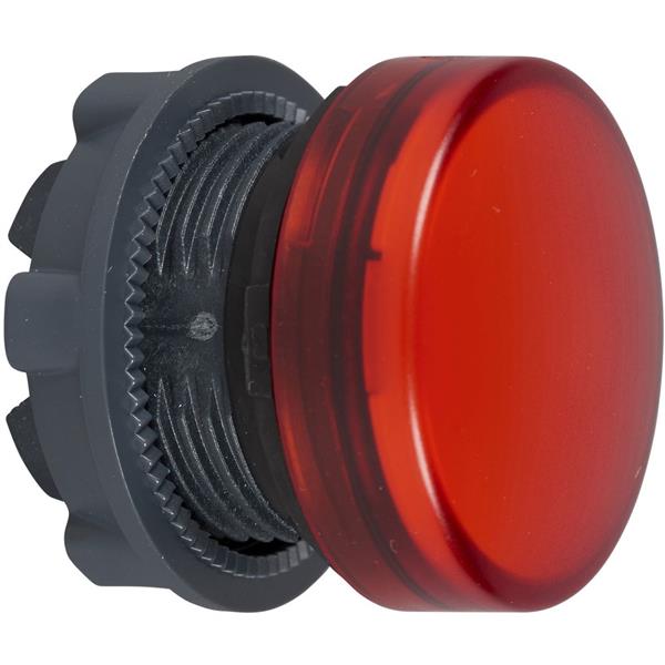 TELEMECANIQUE - kop voor lampje - Ø22 - rond - glad kapje rood