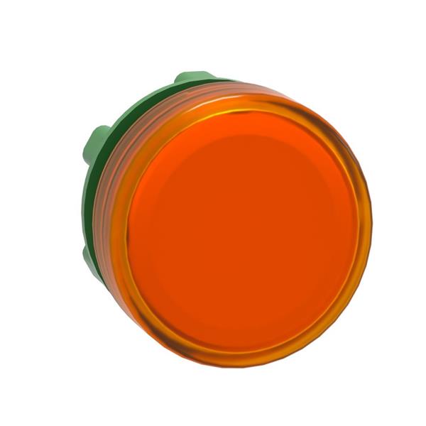TELEMECANIQUE - tête pour voyant - Ø 22 - rond - cabochon lisse jaune