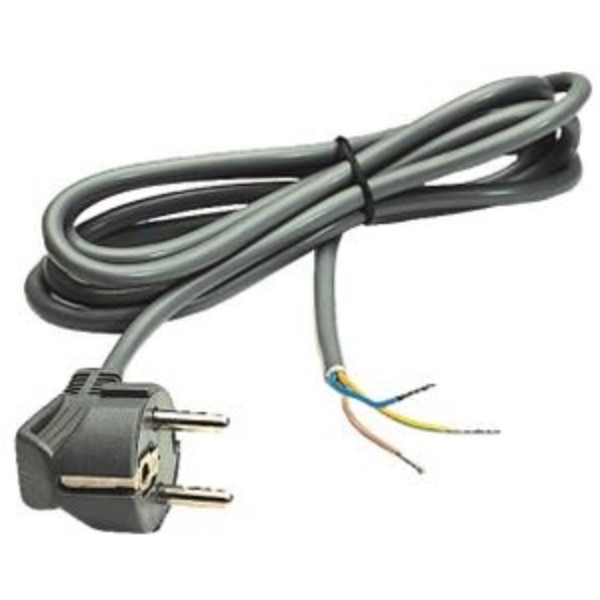 ELIMEX BVBA - Voedingskabel - 2P+A mannelijk - 3 x 0,75mm² - H05VV-F - Zwart - 1,8m