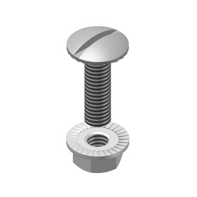 VERGOKAN - Boulon et écrou autobloquant E = M6 L = 20, exécution: electro zingué
