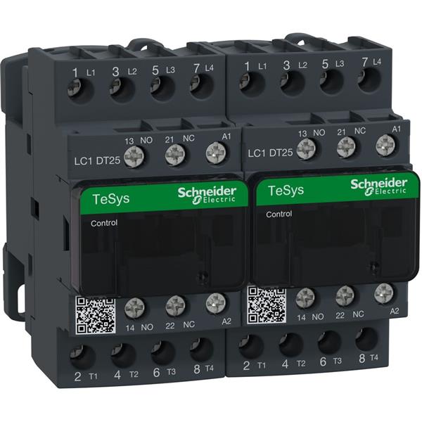 TELEMECANIQUE - Contacteur inverseur 25A AC-1 - 4P 1NO 1NC - 230V AC 50...60Hz