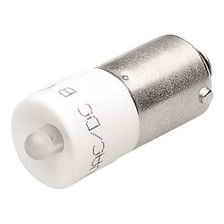 EAO BENELUX - LED simple BA9s verte 24mm 28VAC/DC 15mA