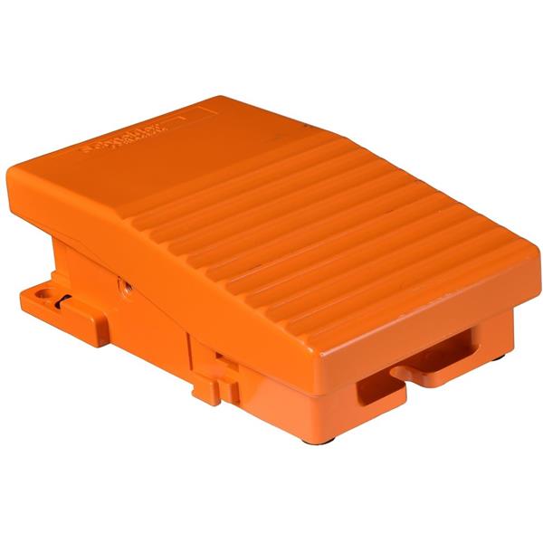 TELEMECANIQUE - Enkelvoudige voetschakelaar XPE-R zonder beschermkap metaal oranje 2NC+2NO