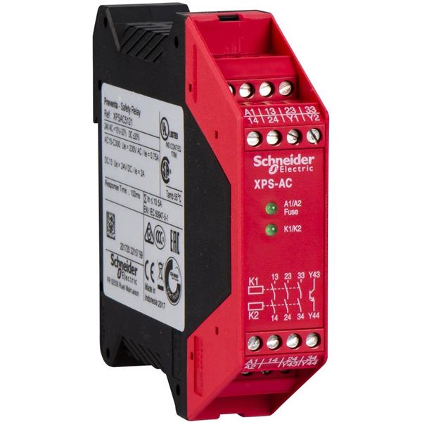 TELEMECANIQUE - Veiligheidsrelais XPS-AC - noodstop - 24V AC DC