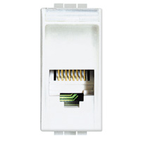 BTICINO - Connector RJ 11 Light type K10 voor telefoon - stekker 2841/2 - 1 module