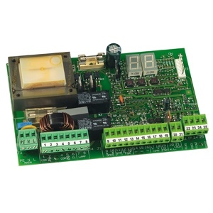 FAAC - 455 D: Motorsturing 230V met display-programmatie, aansl. elektr. slot
