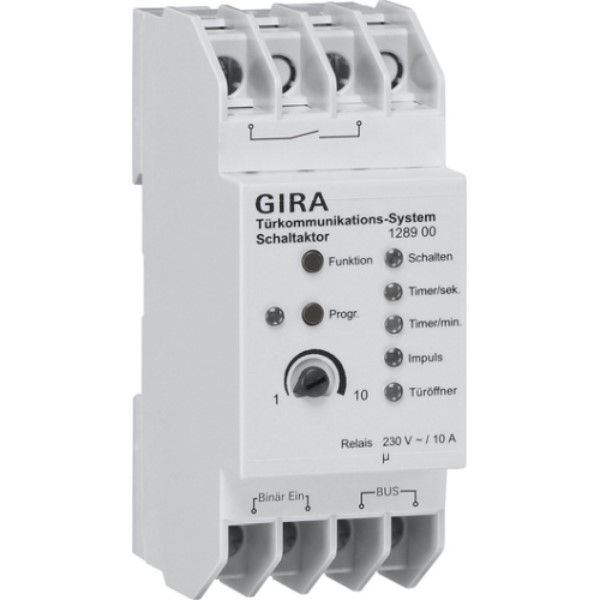 GIRA - Actionn. commut. rail DIN Communication porte