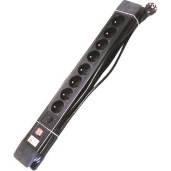 ELIMEX BVBA - Bloc multiprises + interrupteur + RFI - 8x Prise 2P+T 16A avec cordon - 3G1.5 -