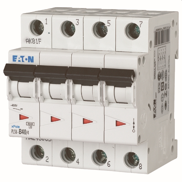 MOELLER - Disjoncteur PLS6-C40/4-MW , C 40A , 4 pôles , 6 kA